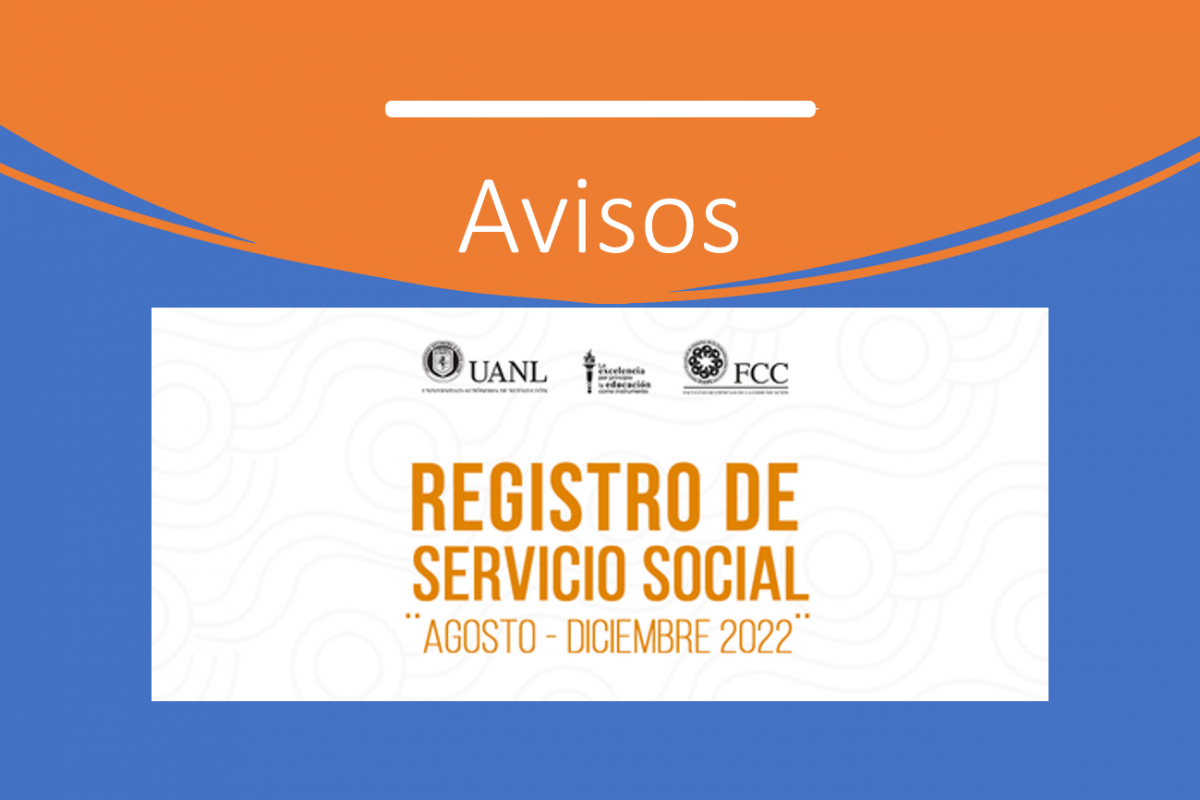 Registro de Servicio Social. Agosto – diciembre 2022