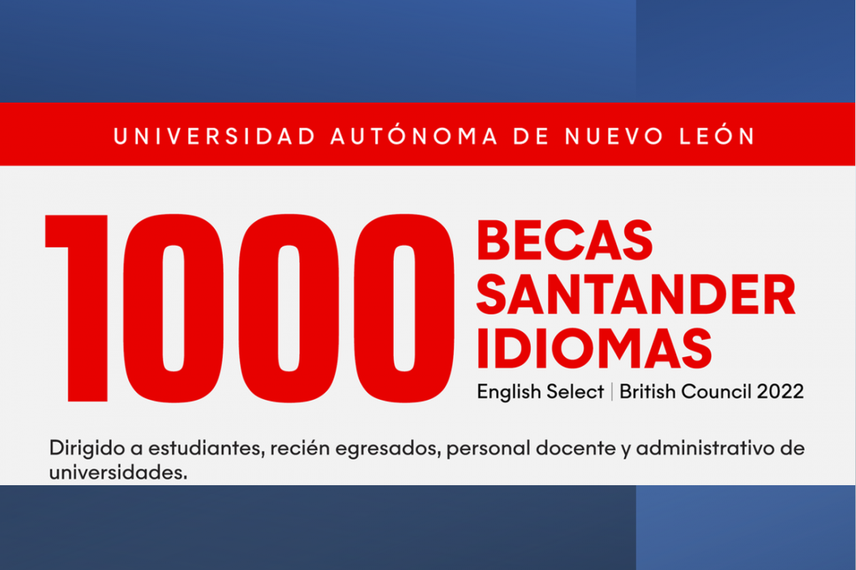 Becas Santander Idiomas para recién egresados, personal docente y administrativo de universidades