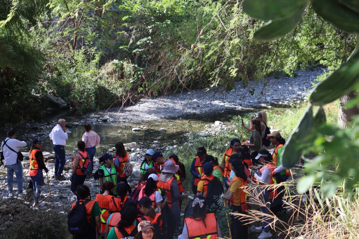 Alumnos de prepas y facultades de la UANL limpian Río La Silla