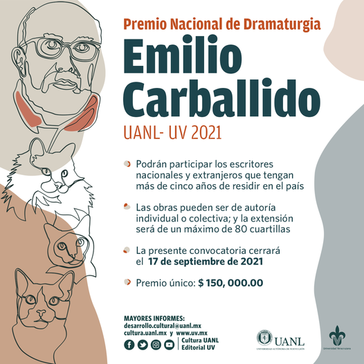 Premio Nacional de Dramaturgia “Emilio Carballido” UANL/UV 2021