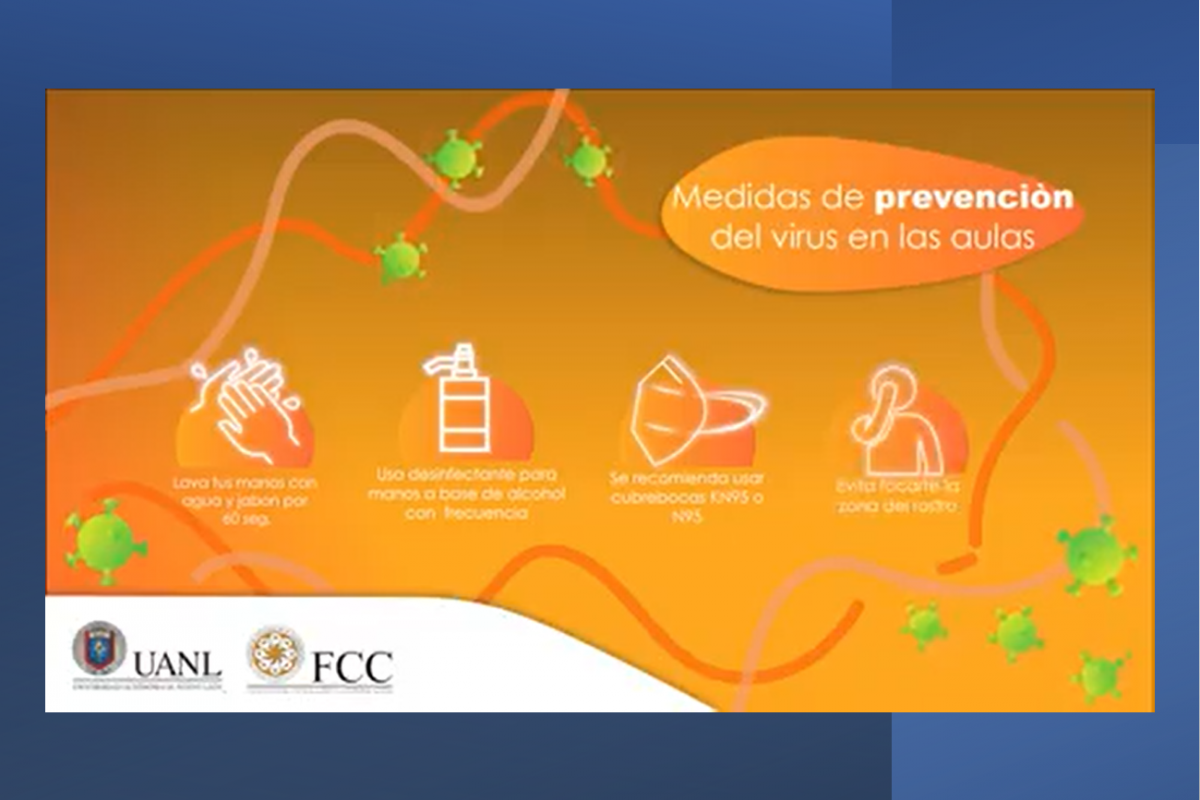Medidas de prevención en las aulas FCC, UANL