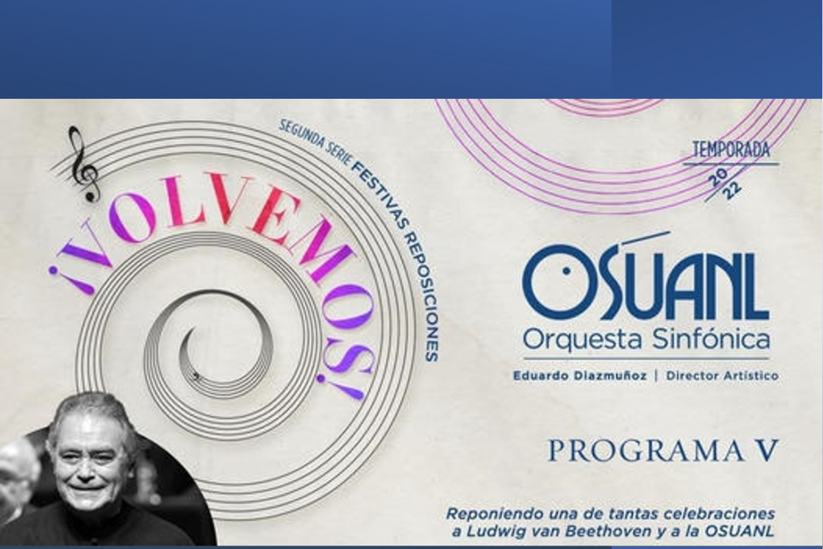 OSUANL Programa V. Festivas Reposiciones Ludwig van Beethoven