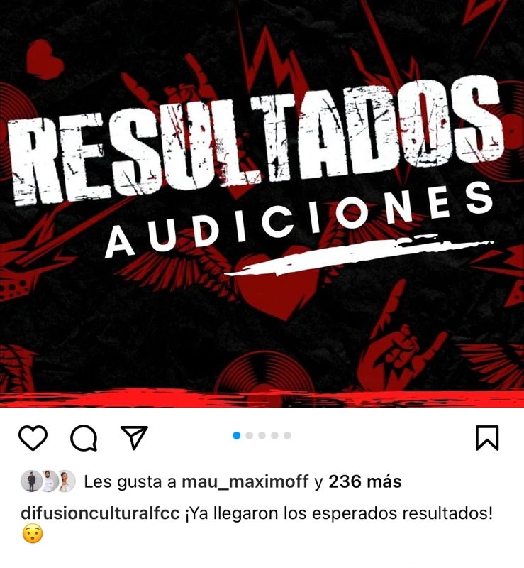 Rock School FCC: revisa los resultados de la audición