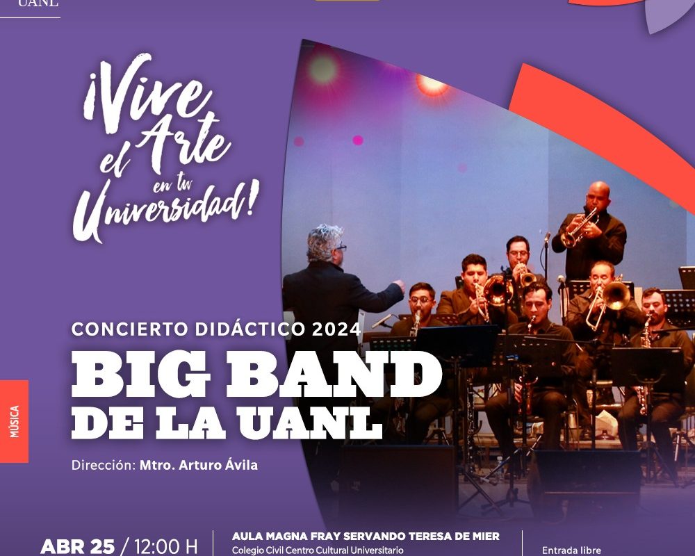 Ofrece Big Band UANL concierto didáctico