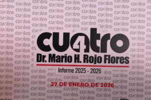 Dr. Mario Rojo Flores realiza su informe cuatro de actividades